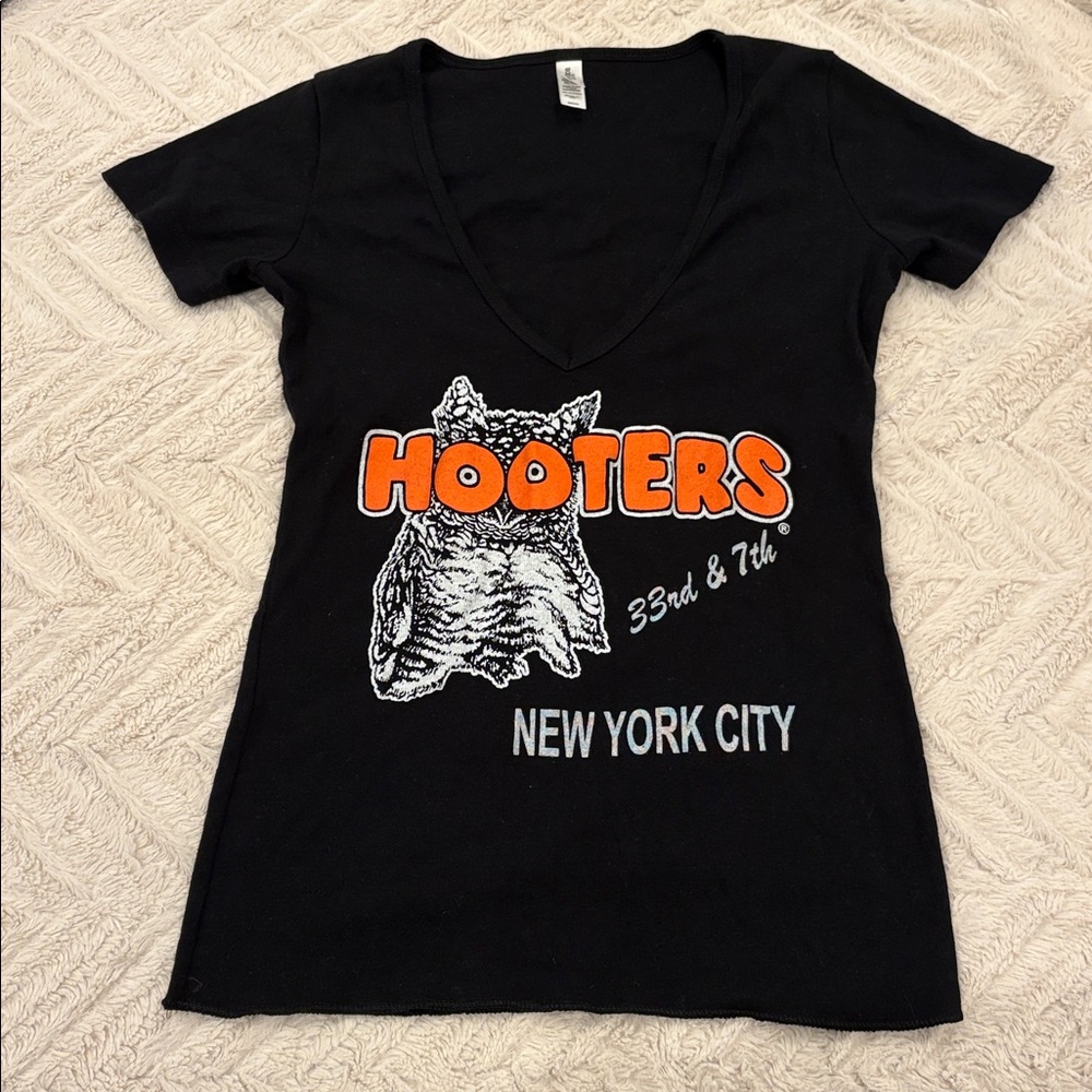 Hooters New York City black uniform shirt